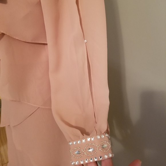 JJ's House A-Line Asymmetrical Chiffon Dress - Picture 4 of 9